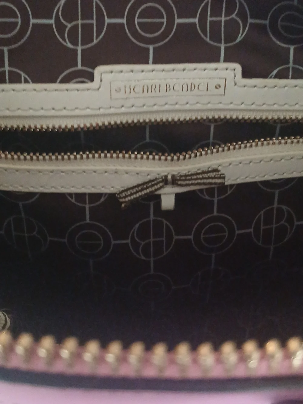 henri bendel pink grommet tote with matching wallet - Picture 10 of 16